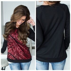🆕Abstract sequin sweater